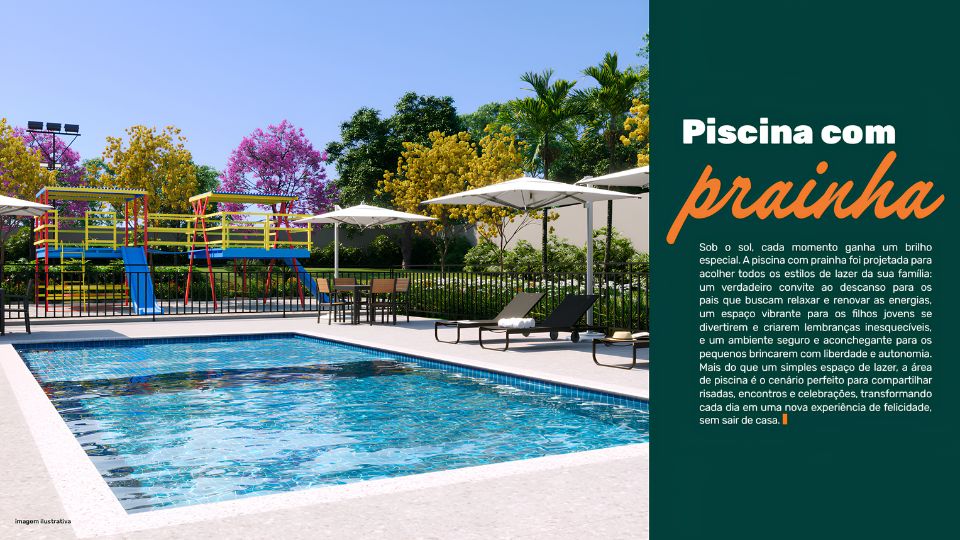 Piscina com Prainha